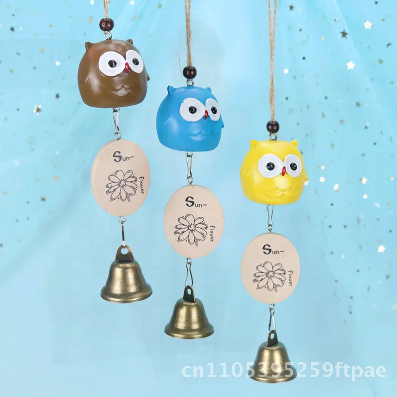 Cartoon Anime Big Belly Cat Wind Chime Resin Cute Bell Pendant Creative Home Decor Gift Hanging Craft Artwork 30cm Long