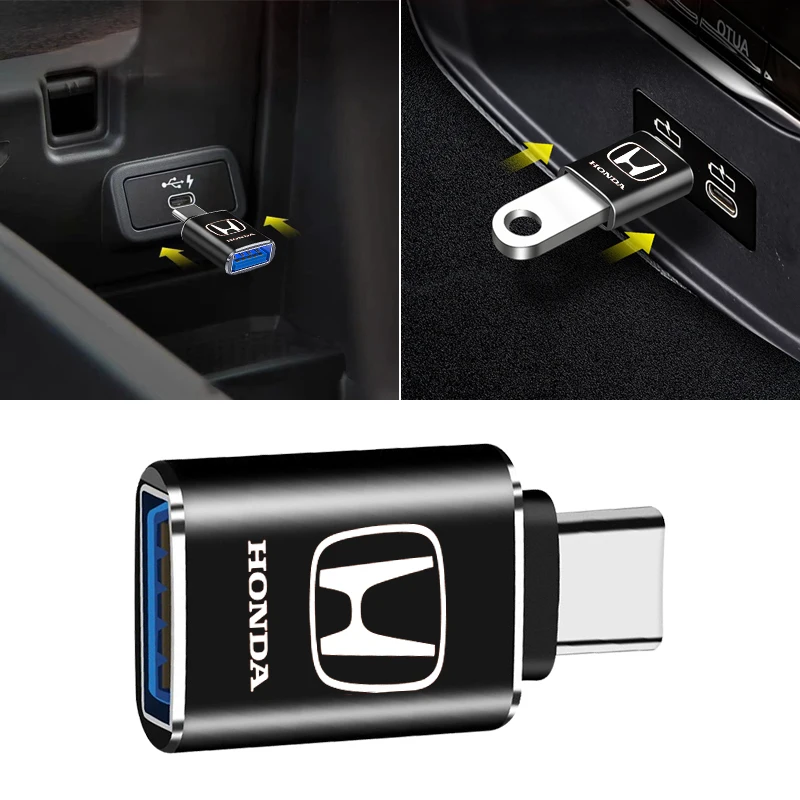 سيارة Usb نوع C محول كابل محول الشحن اكسسوارات السيارات لهوندا سيفيك صالح مدينة صرخة أكورد CB500 Cb650r فورزا 125 Hrv