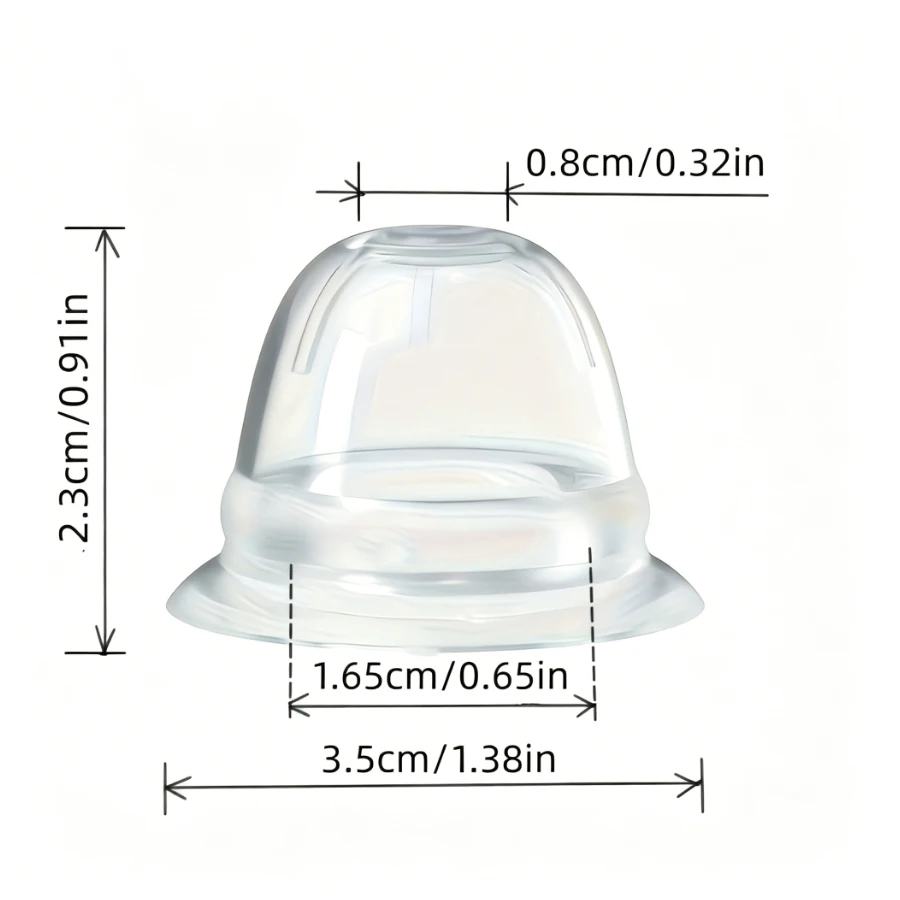 1 Pair Silicone Nipple Corrector Nipple Sucker Puller Aspirator for Correction Flat Inverted Nipples Breast Women