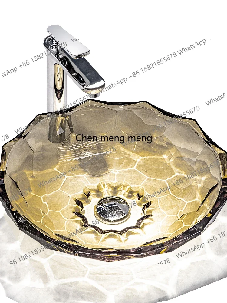 

RR Glass counter basin Washbasin on top Balcony Washbasin Toilet Countertop Basin