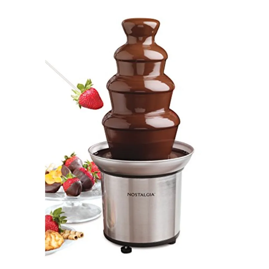 Máquina Eléctrica de Chocolate Fundido Nostalgia para Fiestas - Funde Queso, Dulces y Licores - Para Bañar Fresas