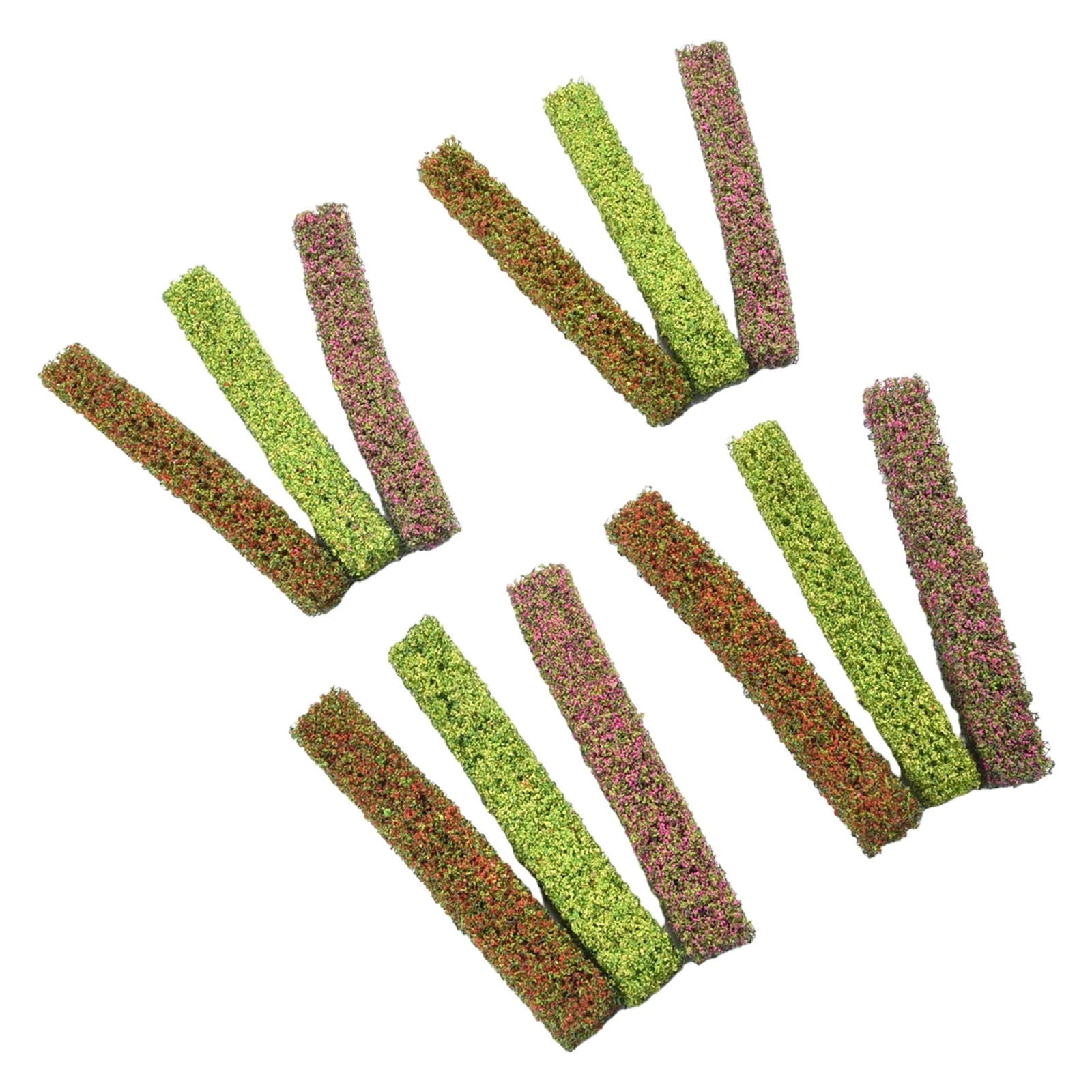 Bush Model Static Scenery, Miniature Shrub Strips for Architectural Sand Table Model, Diorama, and Building Model