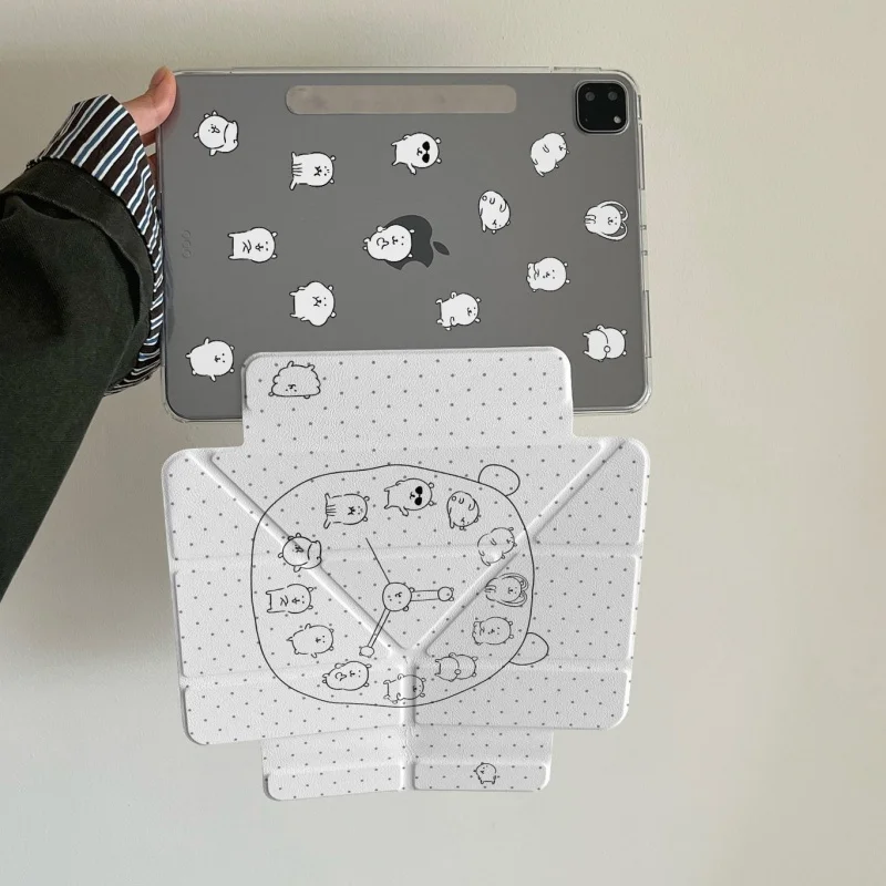 Dot Alarm Bear Detachable Magnetic Tablet Case For Mini7 6 iPad11 10 6 5 Pro 2024 2022 2021 2020 2018 Air2025 2024 5 4 3 Cover