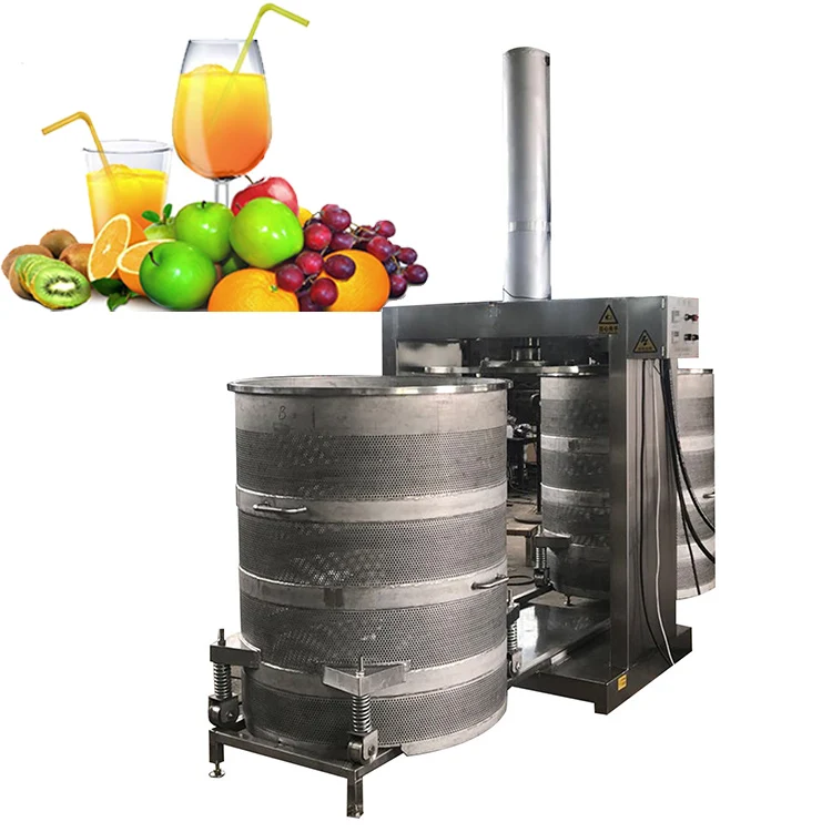 Hydraulic Juice Press Machine  Industrial Cold Press Juicer for Vegetables and Grape Wine Production, Vertical Type