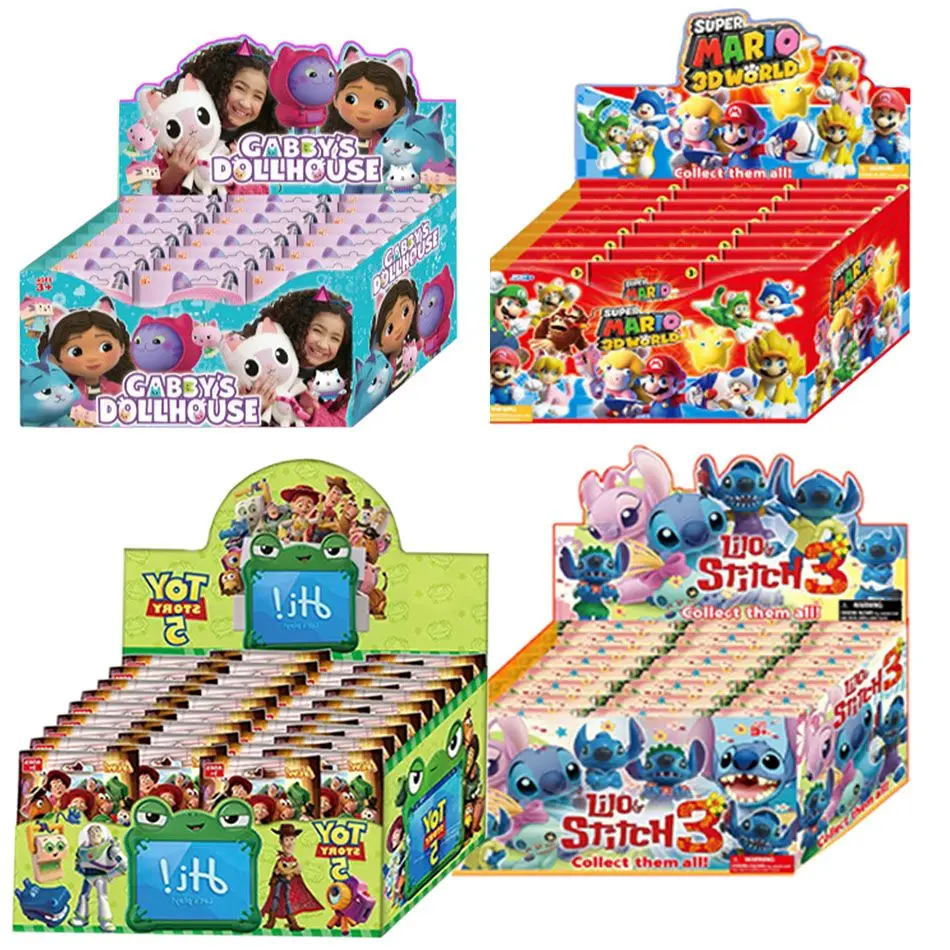 

24pcs Anime Blind Box Series Super Mario Toy Story Gabby Series Figure Action Figurine Doll Collection PVC Model Toys Kids Gift