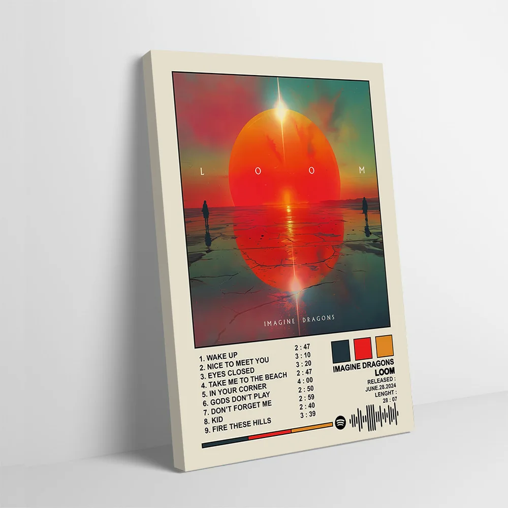 Imagine Dragons - LOOM Album Cover Poster Customizable Printed Canvas Painting Wall Art Gift for Decorative Paintings Wand Deko