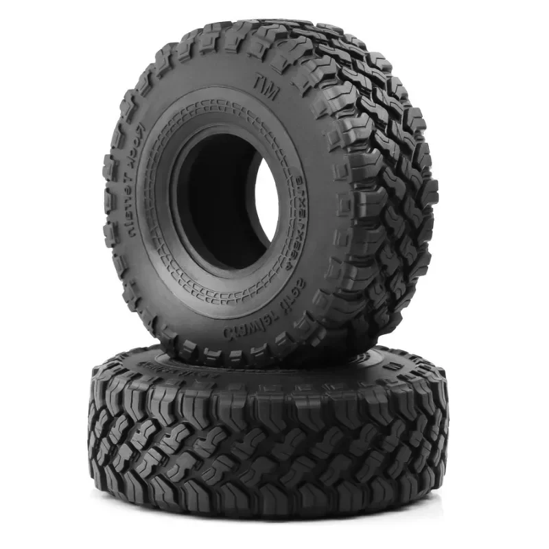 4 Uds 115mm 1,9 "neumático de goma suave rueda para 1/10 coche trepador de control remoto Axial SCX10 90046 Trxs TRX4 TRX6 D90 Redcat