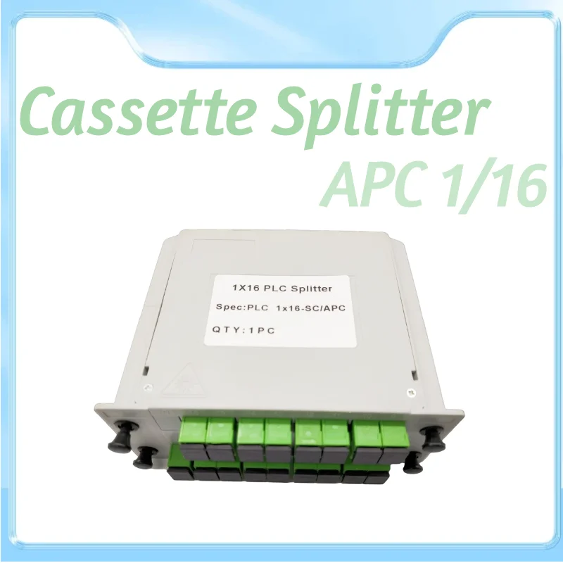 

5 шт./коробка, распределитель кассеты FTTH SC APC 1X16, распределитель оптического волокна типа BoxPlanar Waveguide, распределитель ПЛК, коробка 1/16 SC APC
