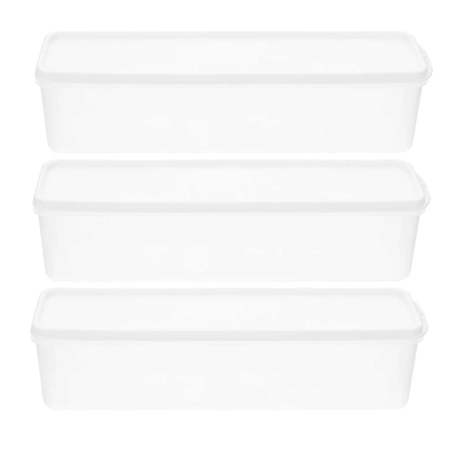 

3pcs Noodle Storage Box Refrigerator Food Container With Lid For Fruits Vegetables Snacks Bread Organizer Storage Bin Kitchen