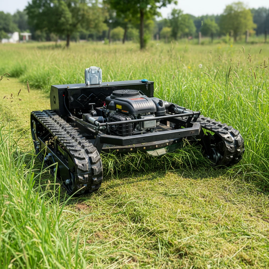 

High Quality Remote Control Lawn Mower for Woods and Orchards, Wireless Remote Control Lawn Mower, Wetland Garden Mower