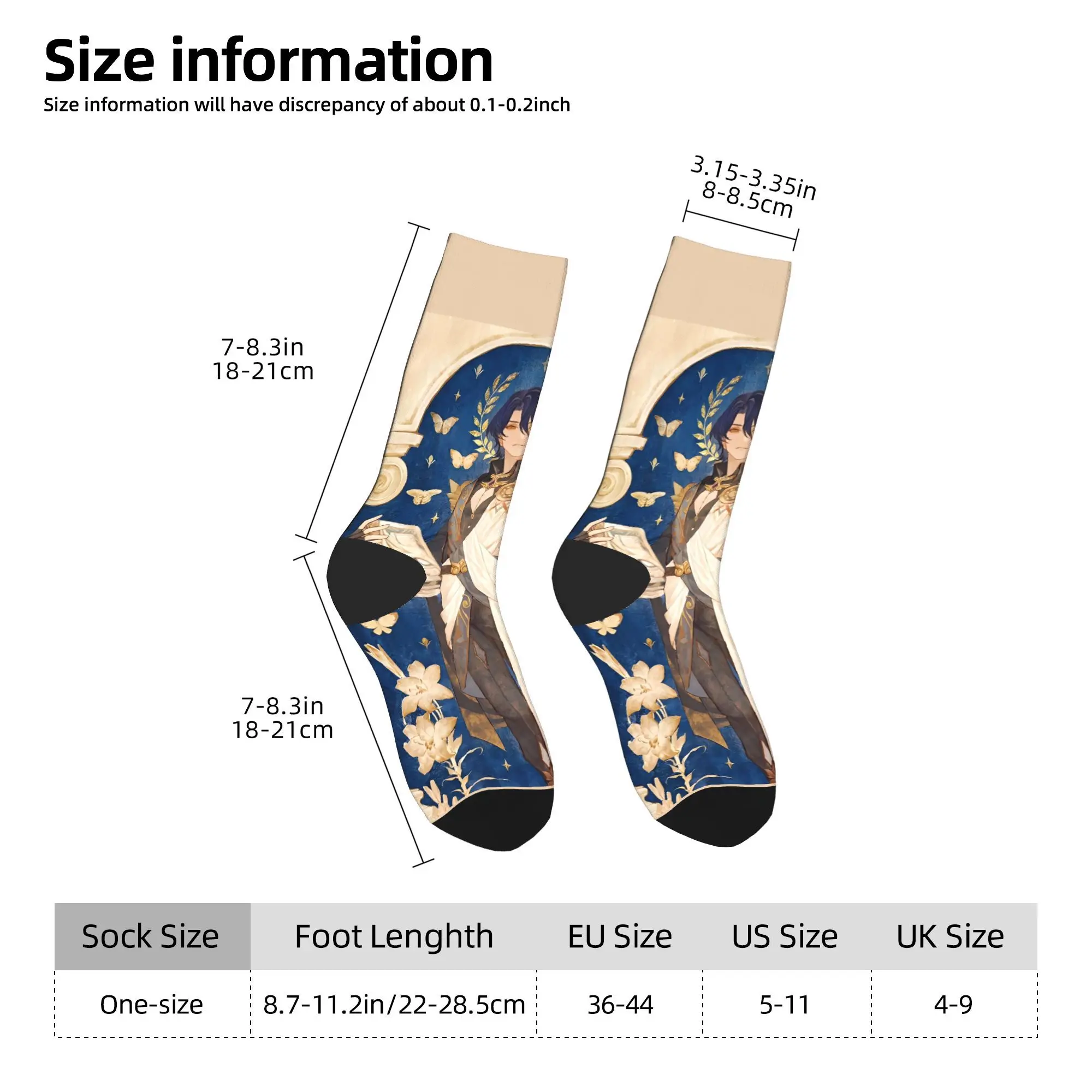 ゲームスターズレールストッキング Honkai デザイン面白い靴下冬ノンスリップ靴下男性アウトドアスポーツ品質靴下