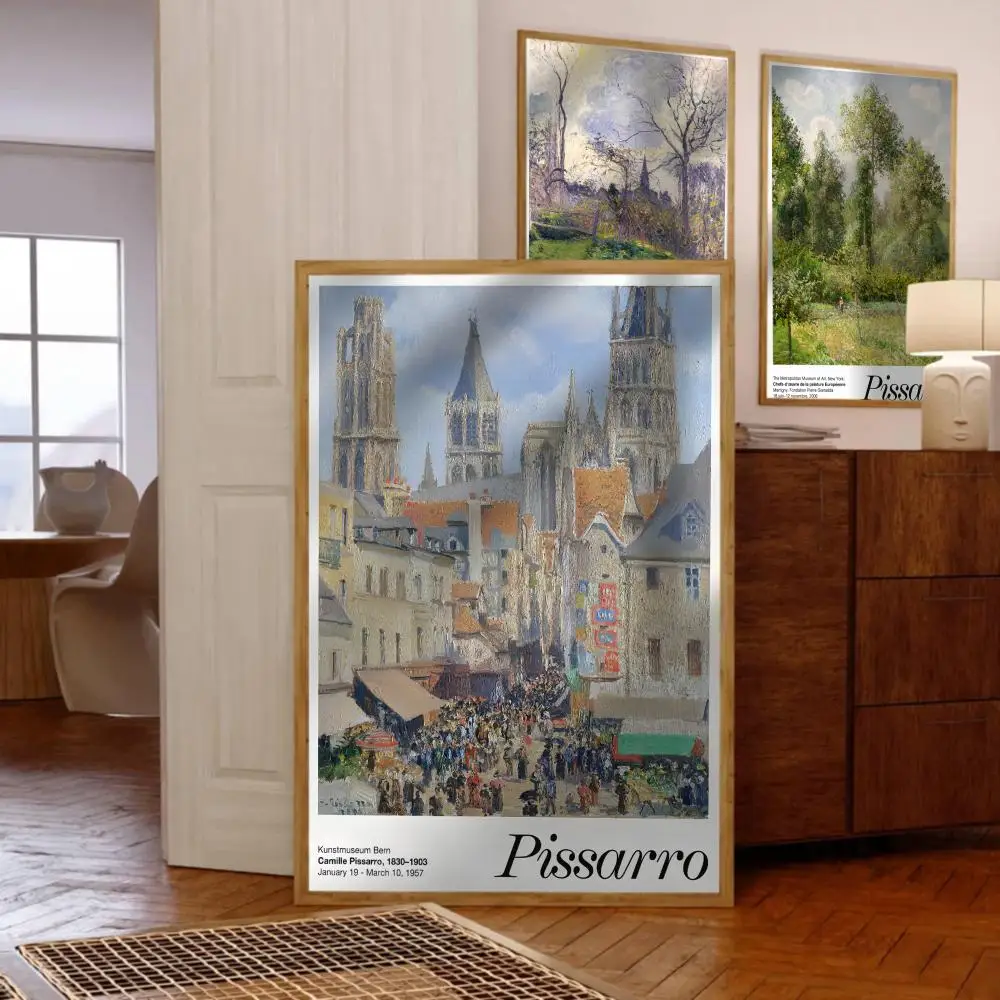 Póster musical C-Camille, pintura de Pissarro, portada de álbum, artista para habitación, pintura en lienzo, arte impreso, decoración de pared del hogar, imagen, regalo
