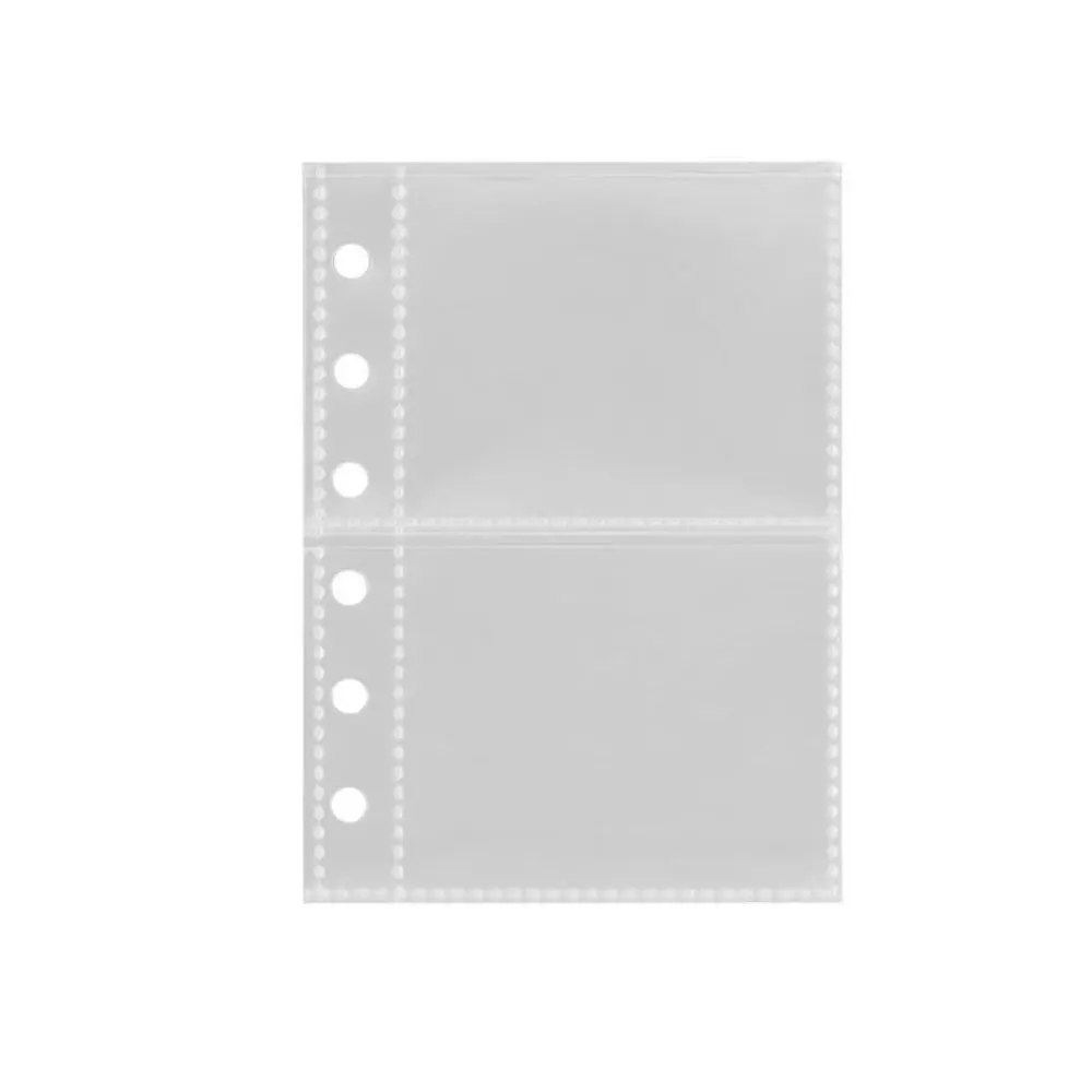 Inner Page Card Binder A7 Photocard Binder Sheets Transparent PP Acid Free Photo Album Refill Pages Multiple Pockets Sleeve