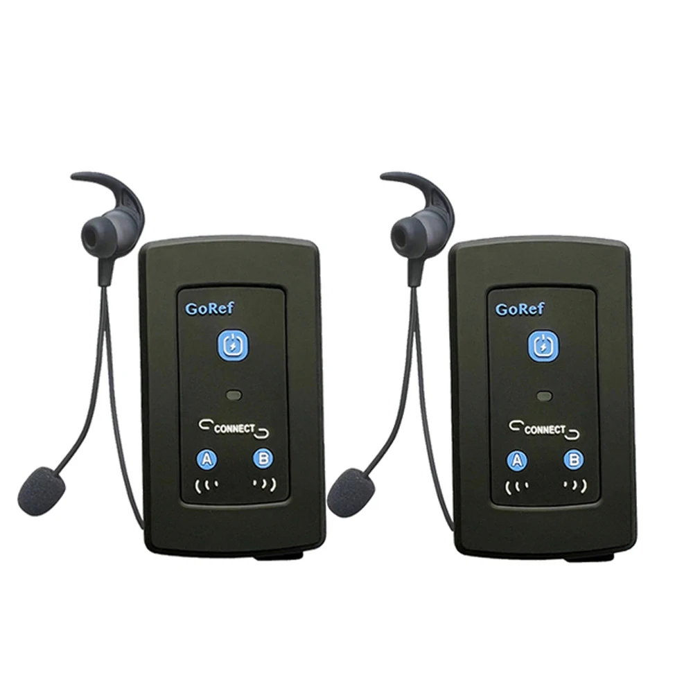 GOREF 1200M Handsfree Intercom Referee Headset Bluetooth Wireless Real Time Full Duplex Interphone MAX. 4 Group Talkie