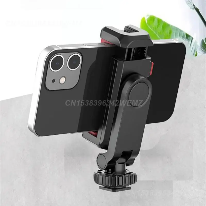 Hot Shoe Phone Clip Safe Grip Durable Mobile Phone Tripod For Live Streaming Light Mobile Phone Holder Mobile Phone Accessories