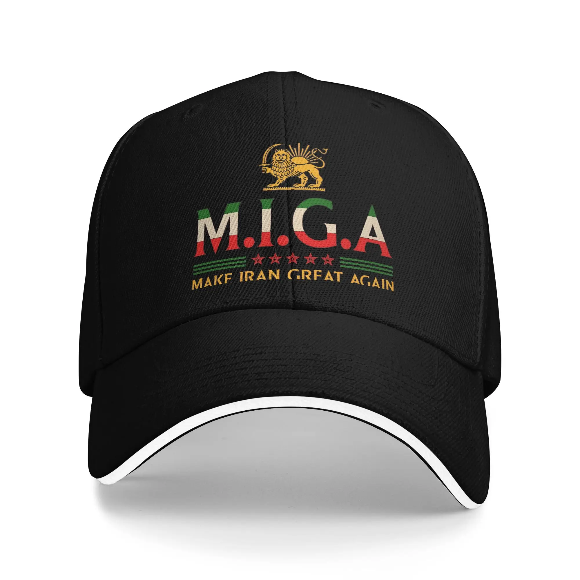 Gorra de béisbol transpirable Snapback con emblema MIGA de Irán, diseño 'Haz que Irán vuelva a ser grande', venta al por mayor, novedad