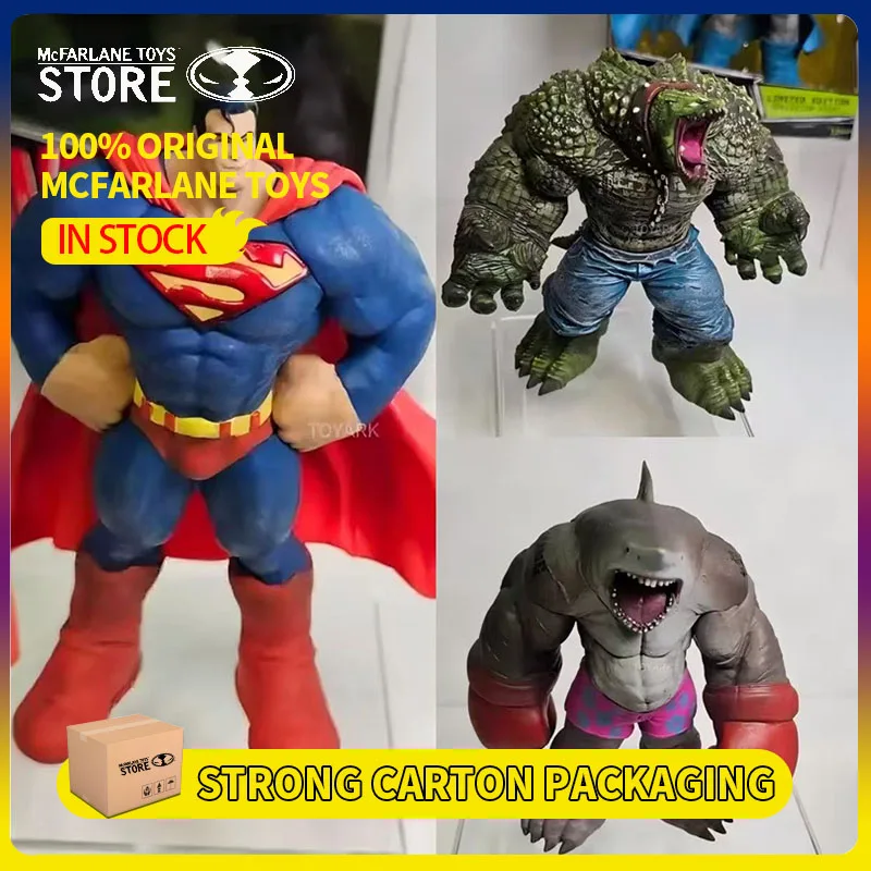 

Mcfarlane Toys DC Multiverse Killer Croc & King Shark & Superman Collector Edition Action Figure Model Doll 100% Original