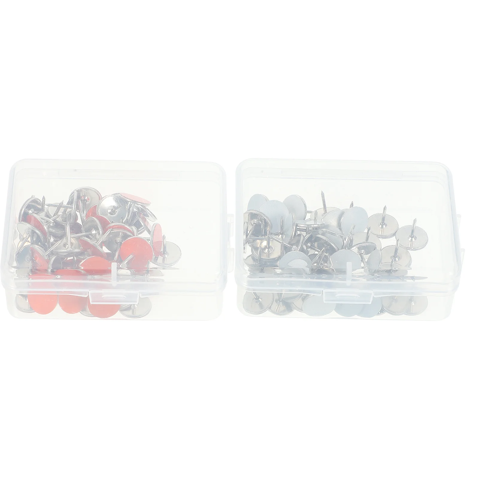 2 صناديق عاكسة تك درب بمناسبة دبوس دبابيس عاكسة معدنية لممر وقوف السيارات تحذير السلامة في الهواء الطلق قوي دائم #3