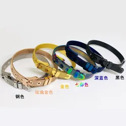 1PC 8mm 10mm Stainless Steel Bracelet Mesh Bangles Fit For Slide Charms Men Women Bracelet Gift