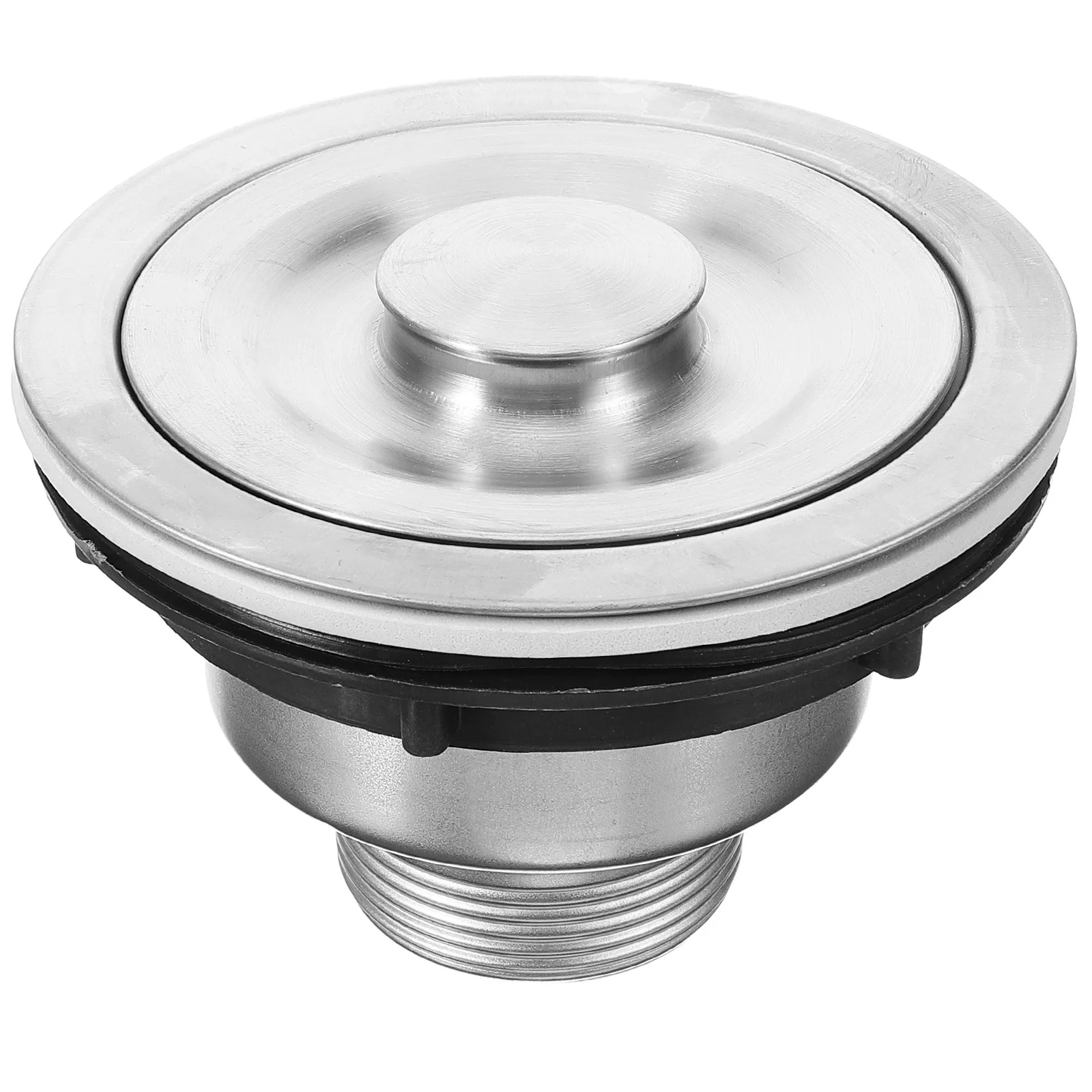 Stainless Steel Drain Assembly Round Design Dishwasher Safe For Kitchen Sink Strainer Durable Rustproof Drain For Home