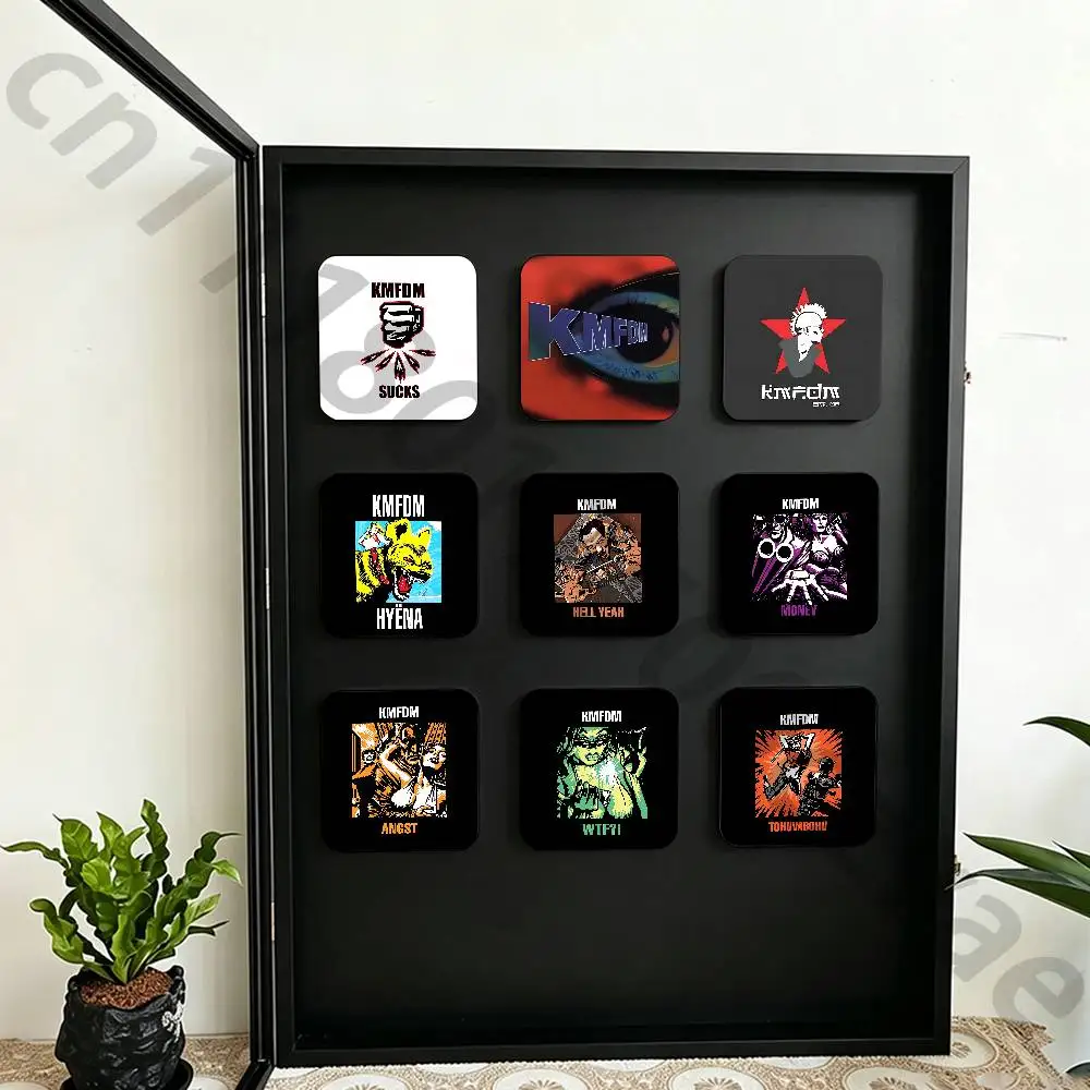 K-Kmfdm Sucks Band Fridge Magnet Personalized Magnetic Durable Plastic Square Picture Surface Fridge Magnets