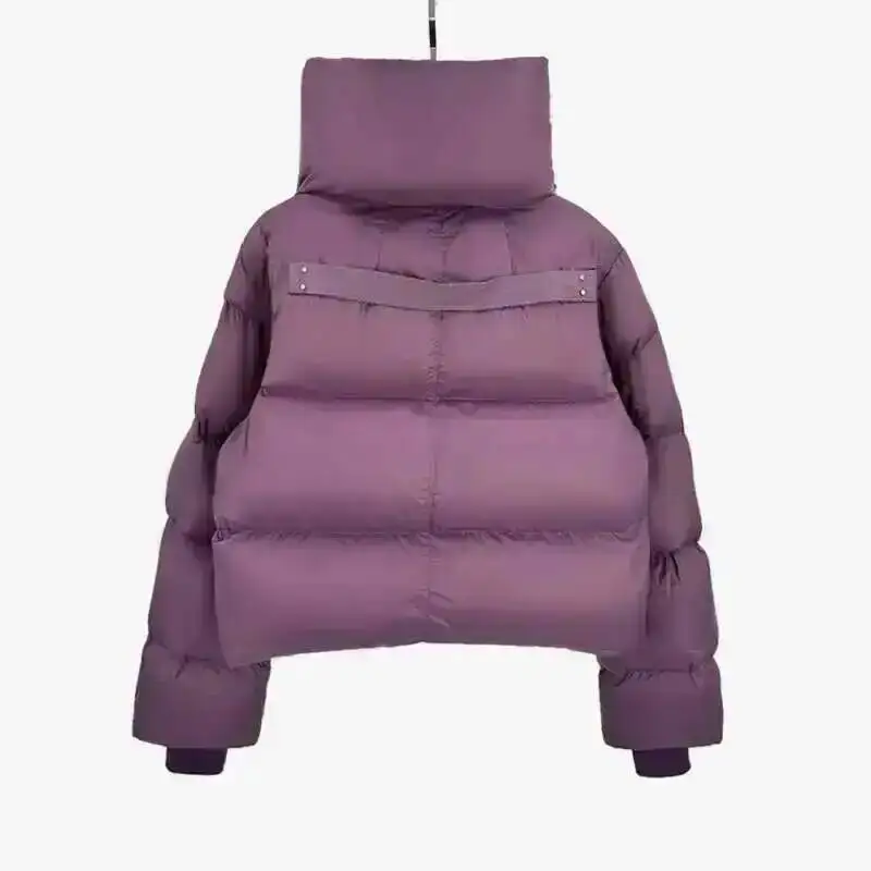 HKSH Men Tide Streetwear Autumn Winter New RO Style White Duck Down Jacket Thick Inset Pockets Bread Coats Chic Padded Ins H2824