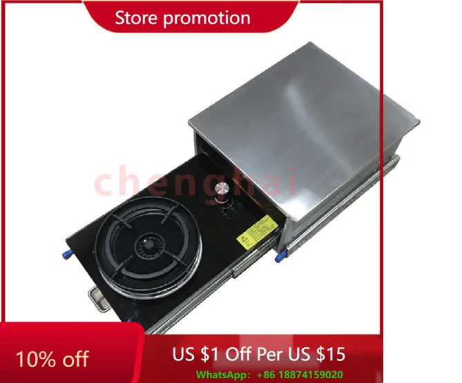 

Выдвижная газовая плита для автофургона, ветрозащитный бассейн, специальная газовая плита, инфракрасная плита, кухня из нержавеющей стали