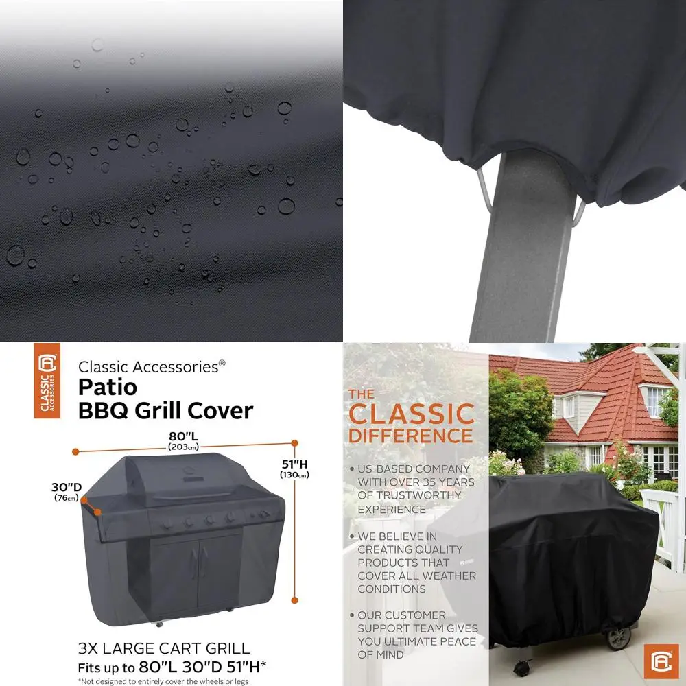 

80-Inch Durable Waterproof BBQ Grill Cover