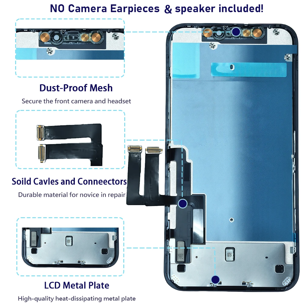 A2111 A2221 A2223 OLED Ekran do iPhone 11 Wyświetlacz LCD Ekran Dotykowy Digitizer Zestaw do Wymiany Ekranu LCD iPhone 11 — zdjęcie produktu 5