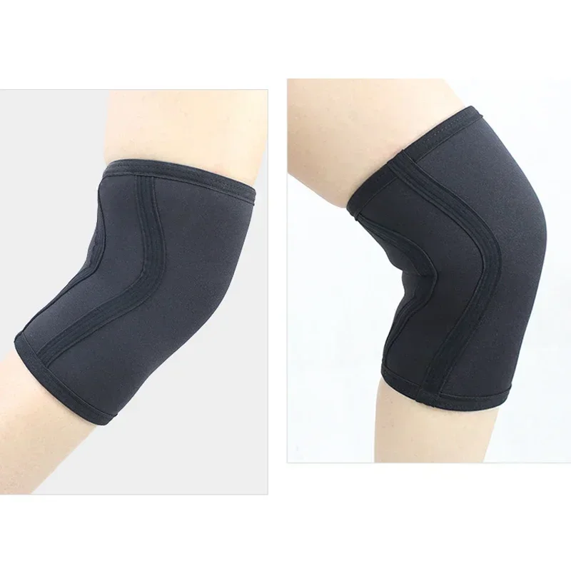 1 Pair Squat 7mm Knee Sleeves Pad Support Men Women Gym Sports Compression Neoprene Knee Protector For CrossFit Weightlifting