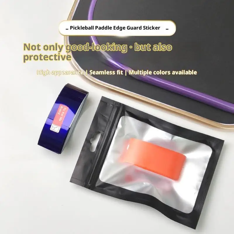 

Pickleball Racket Edge Sticker Paddle Head Edge Tape Sticker DIY Reduce Impact And Friction Prevention Frame Protective Tape