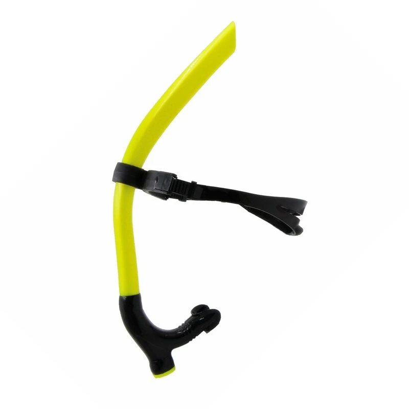 Silicone Swimming Front Breathing Tube Diving Training Adults Snorkel Diving Tube Swimming Scuba Diving Equipment,Black