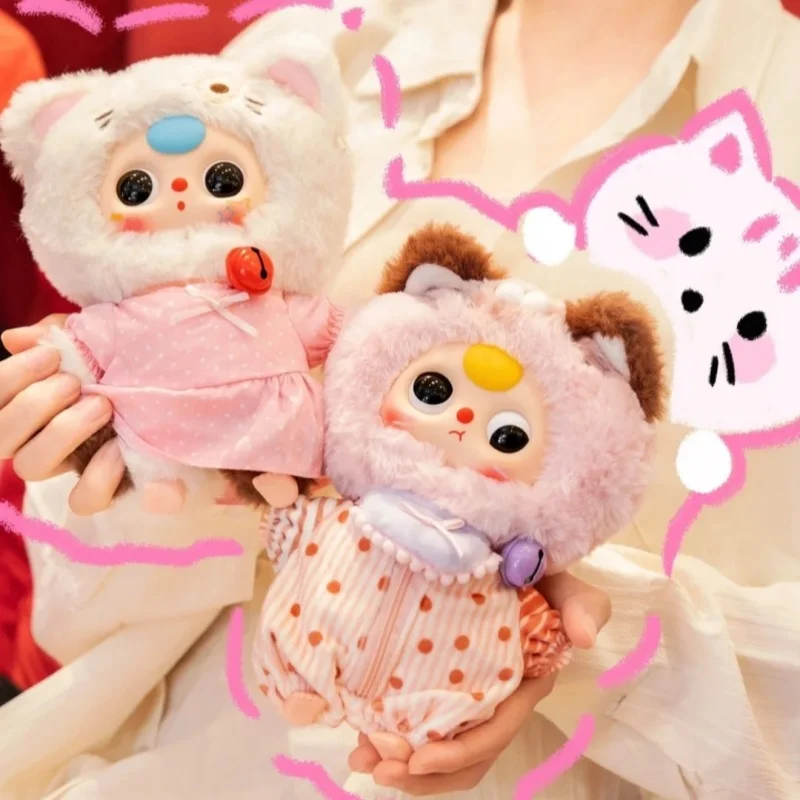 ของแท้เด็กสามกล่องตาบอดแมวตู้เสื้อผ้า Series Kawaii รูปตุ๊กตากระเป๋าจี้ตกแต่งคอลเลกชันเครื่องประดับของเล่นคริสต์มาสของขวัญ