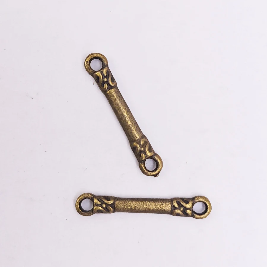GraceAngie 38384 Antiqued Bronze Vintage Alloy Stick Pendant Connector charm Accessories Fashion Jewelry Accessory 40pcs