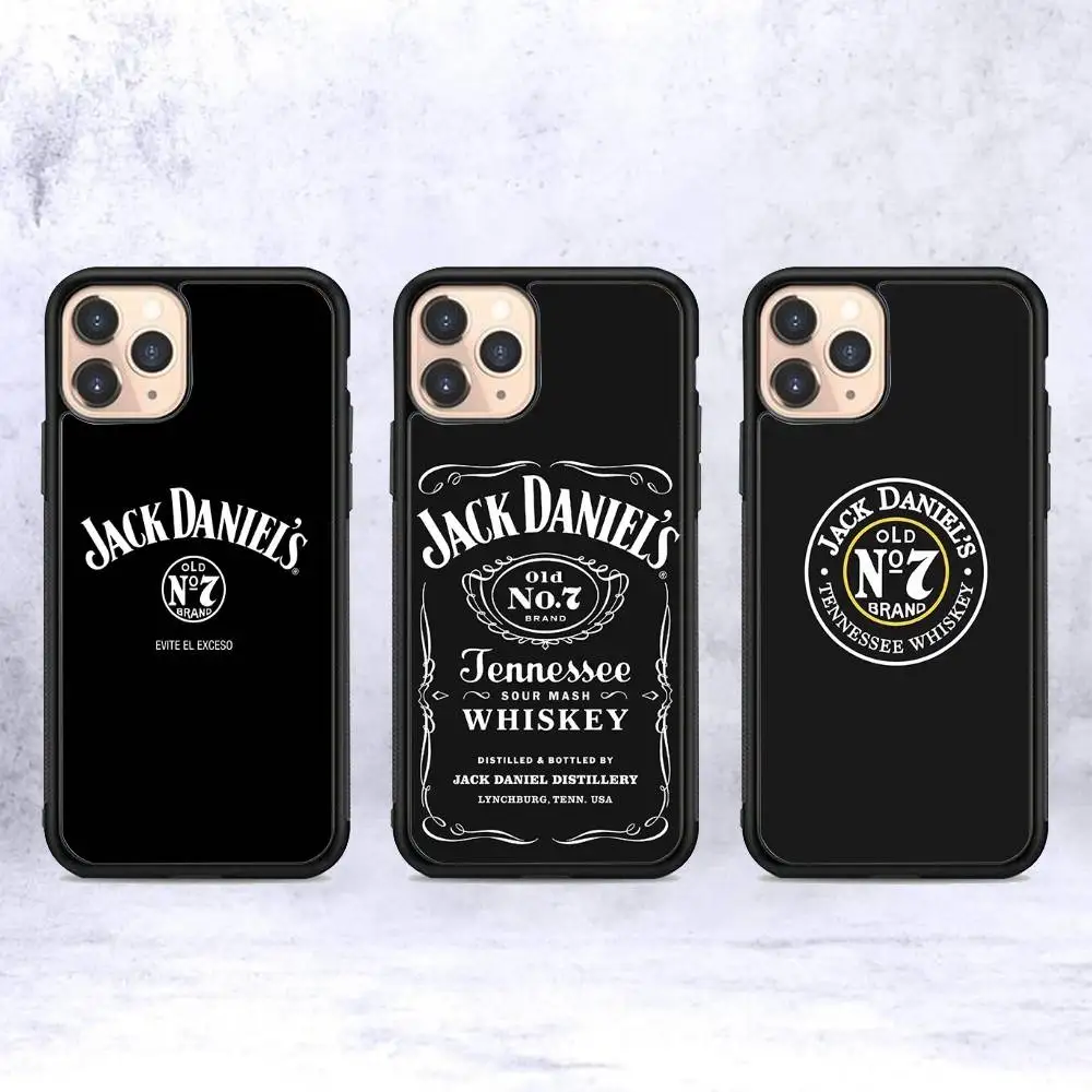 

J-Jack D-Danielss PC+TPU Phone Case For IPhone 17 16 15 14 13 12 11 Pro Max Plus Kawaii Cartoon Cover