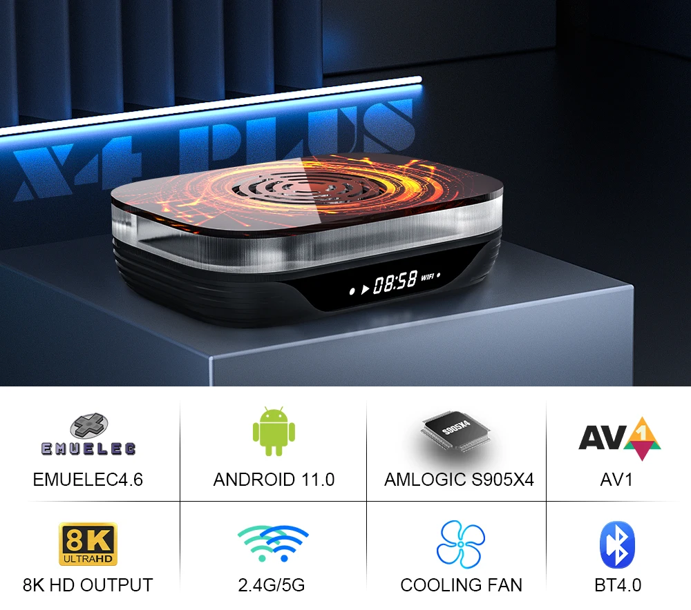 Kinhank 슈퍼 콘솔 X4 Plus 4+32G 3 in 1 60000 게임 PS1/PSP/SS/DC/N64 HD 출력 게임 콘솔용 60+ 에뮬레이터