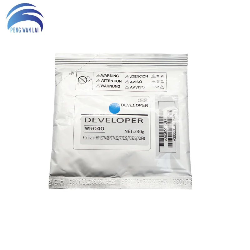 1PC W9040 W 9040 ผู้พัฒนาสําหรับ HP E77822 77825 72530 77830 77840 77850 77860 78223 ผู้พัฒนาแป้ง