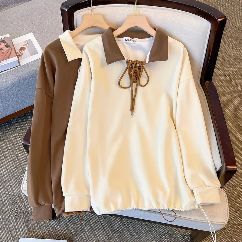 プラスサイズ痩身ロングスリーブパーカーカバーストール秋新作韓国風ゆったりフィット快適通気性レディーススウェット