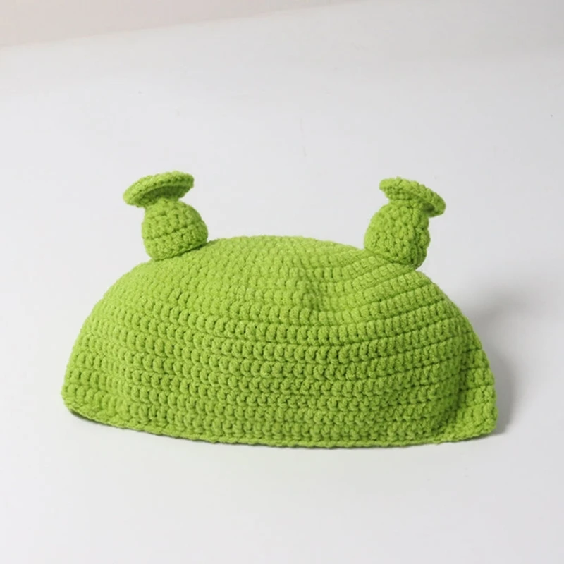 Green Ear Beanie Halloween Green Ear Headband Kid Funny Hat Green Ear Hair hoop Photography Prop Cute Funny Beanie