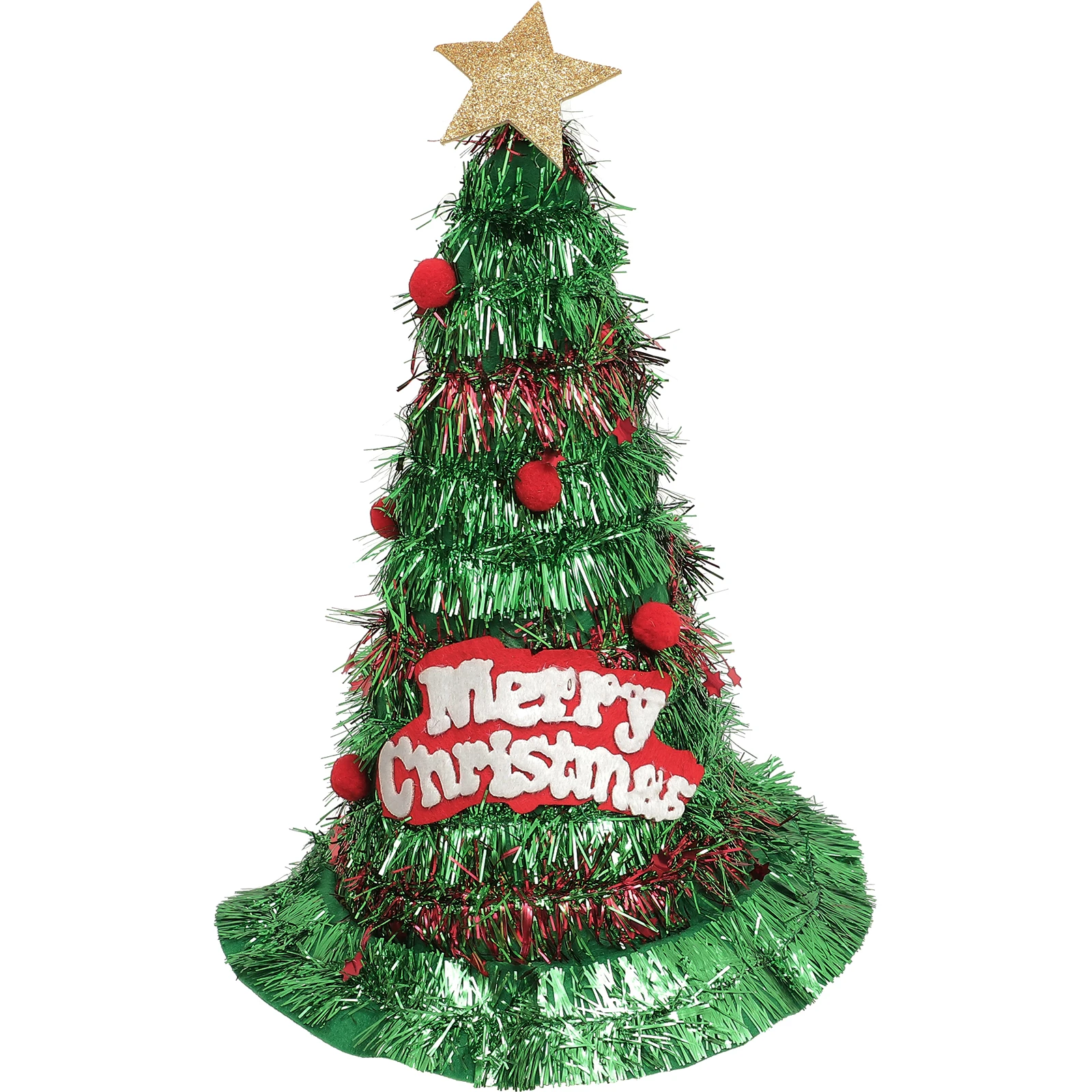 

Green Onion Santa Hat Christmas Party Decor Non woven Costume Funny Hat Adults Children Holiday Prop santa hats festive headgear
