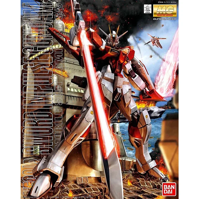 Bandai Anime Model Original Genuine MG 1/100 ZGMF-X56S/β SWORD IMPULSE Gundam Toys Action Figure Gifts Collectible Ornaments