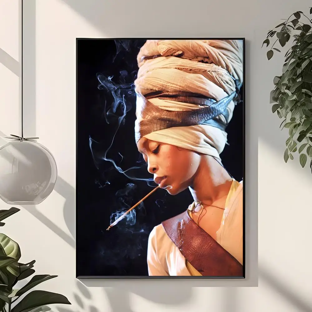 Soulful Singer E-Erykah Badu Poster  Classic Home Interior Design & Modern Wall Decor Art Collection