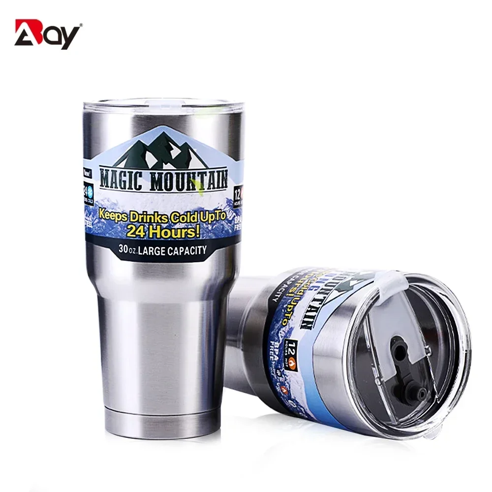 

Tumbler with Lid Stainless Steel Vacuum Flask Insulated Water Coffee Mug Double Wall Travel Mug Cup Thermal for Camping Drinks