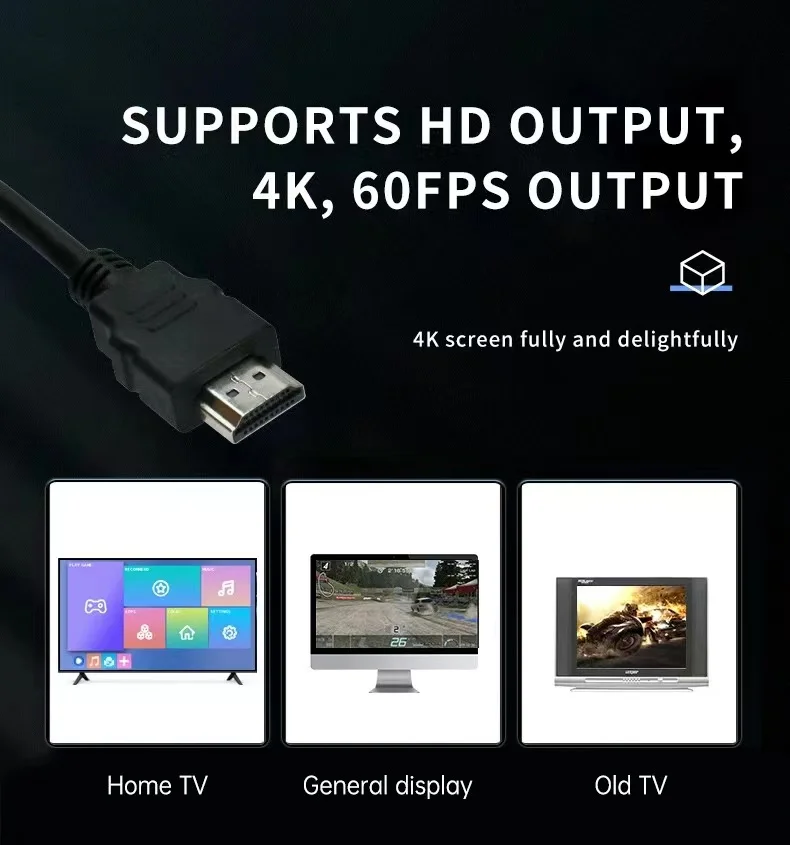 وحدة تحكم ألعاب Y7 نظام لينكس 4K وحدة تحكم ألعاب فيديو LPDDR4 2GB TV Box وحدة تحكم لاسلكية لعبة ريترو #5