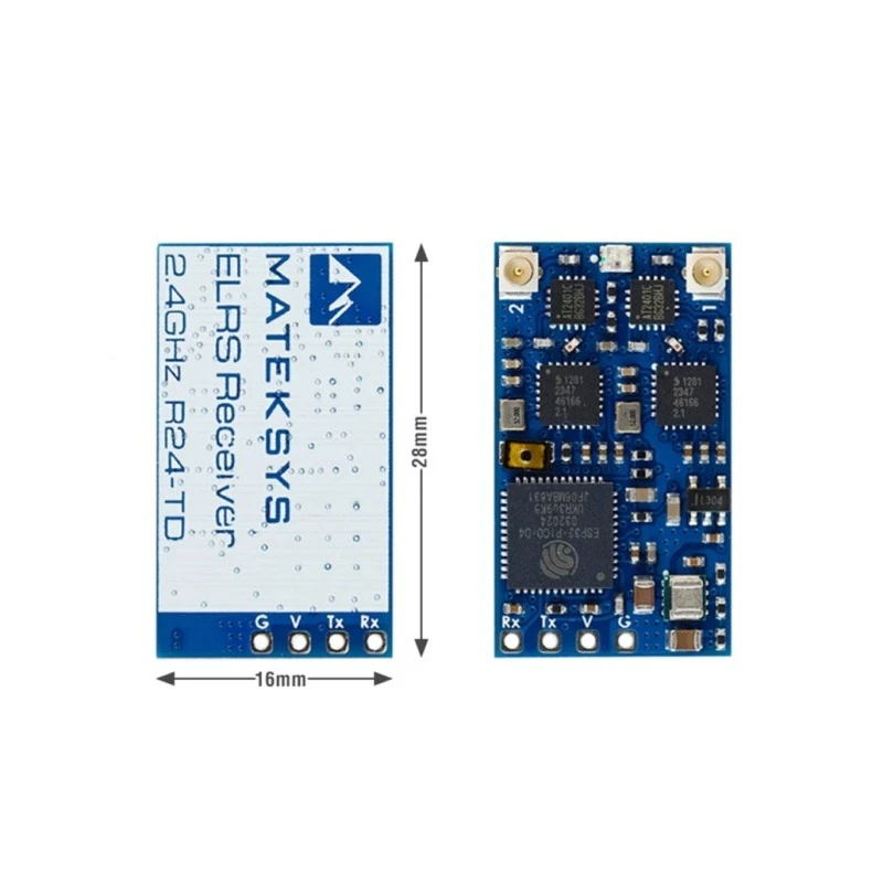 1pcs R24-TD EXPRESSLRS ELRS 2.4GHZ RECEPTOR DE TRUEIA DIVERSIDADE