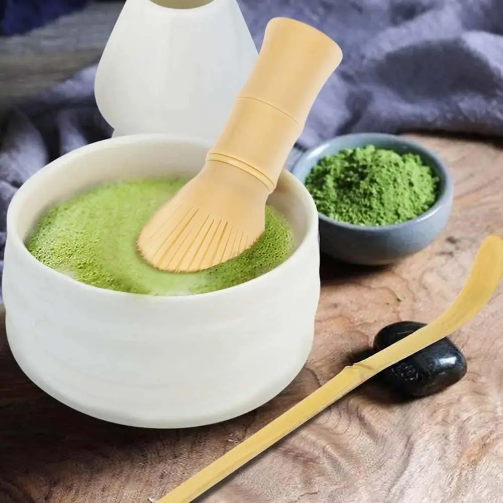 1 Pcs Resin Matcha Whisk Chasen Brush Tools for Matcha Green Tea Powder Reusable Powder Whisk with Whisk Holder  Tea Ceremony