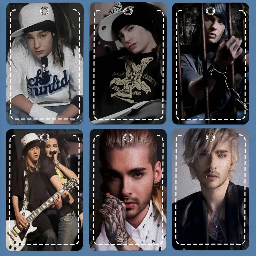 

Картхолдер B-Band Bill Kaulitz Tokio Hotel, подходит для кредитных карт и проездных, из мягкой кожи, прямоугольный, с брелоком.