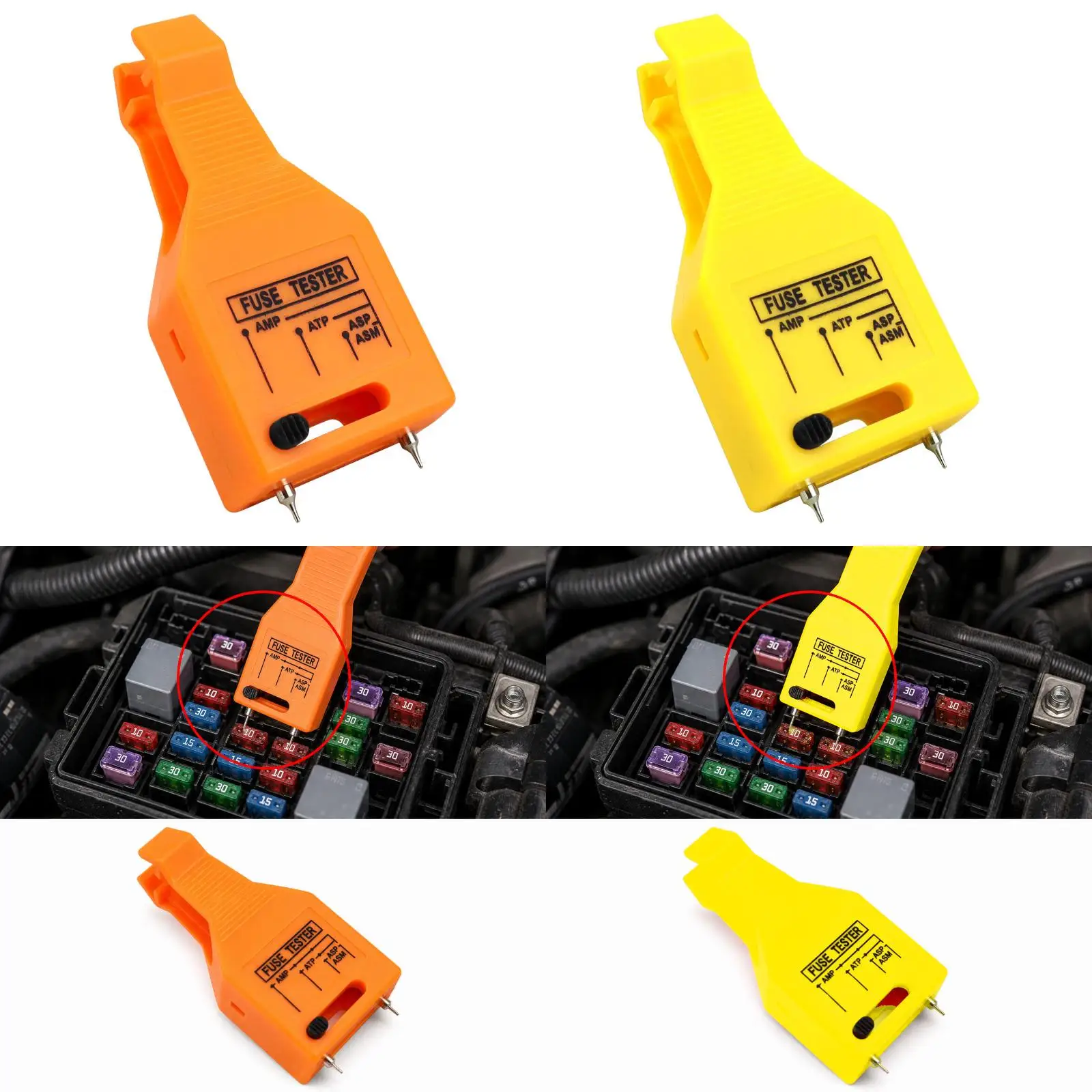 Car Fuse Tester Puller Mini Multifunctional LED Fuse Checker Tool for Automotive Electrical System Testing