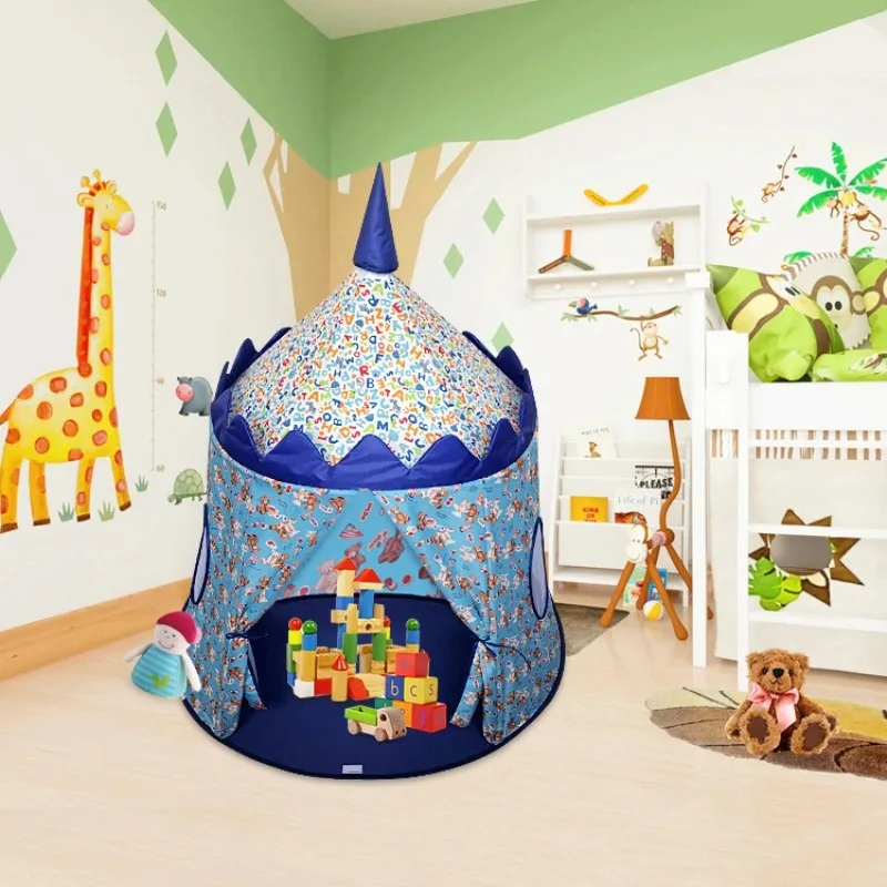 Children's Cloth Tent Prince Princess Game Castle Game House Yurt Outdoor Indoor Crawling Folding Toys Kids Play Tents Indoor