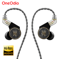 Oneodio Master1 Wired Earphones In Ear 1BA+1DD Hi-Res Monitor Headphones Detachable HiFi Earbuds 3.5mm/Type C With Microphone